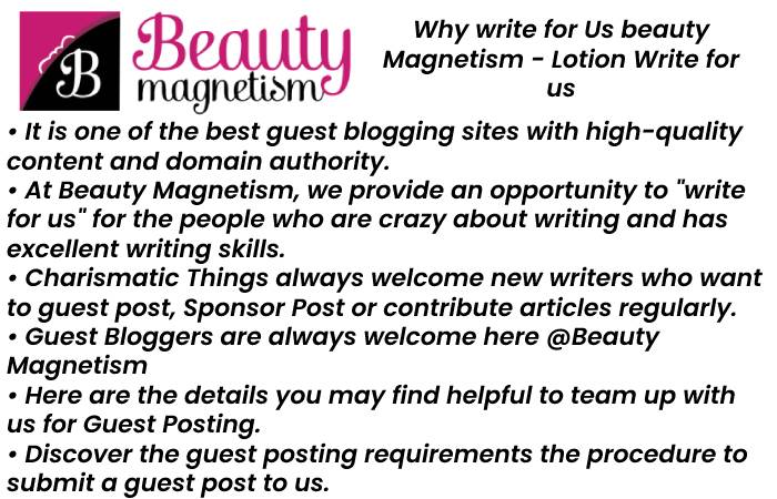 Why write for beautymagnetism 