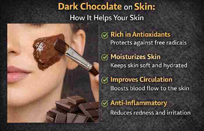 how dark chocolate works on skin