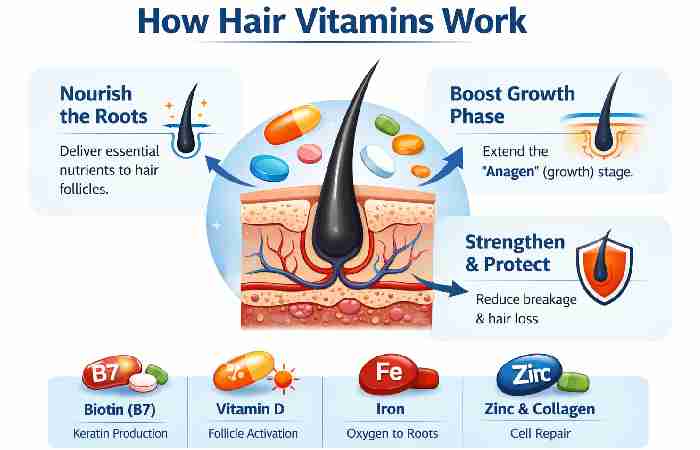 how hair vitamins work