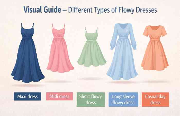 types of flowy dresses