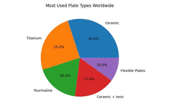 most used plate types worldwide