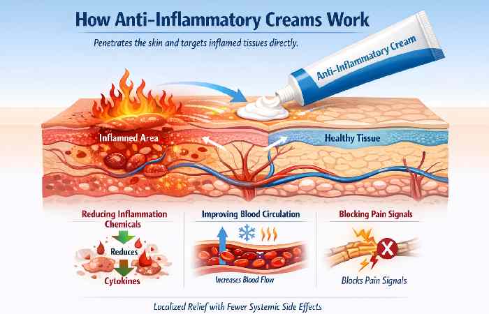 anti inflammatory creams work