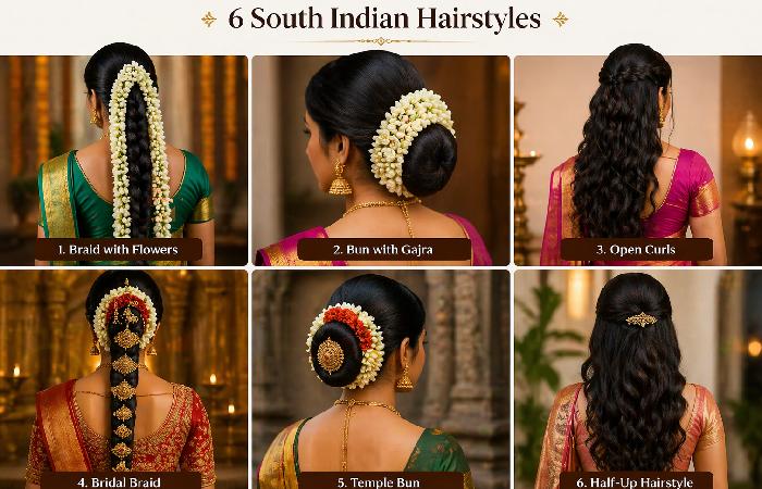 top south indian look hairstyle