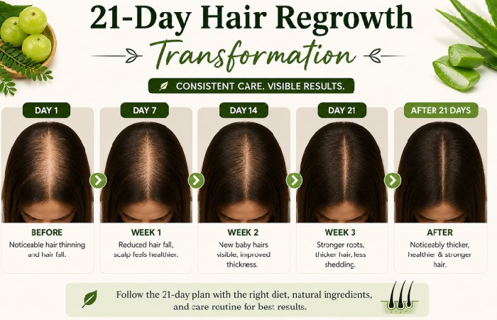 3 week hair regrowth results