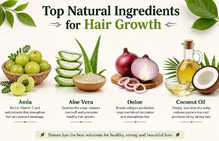 natural hair growth ingredients India